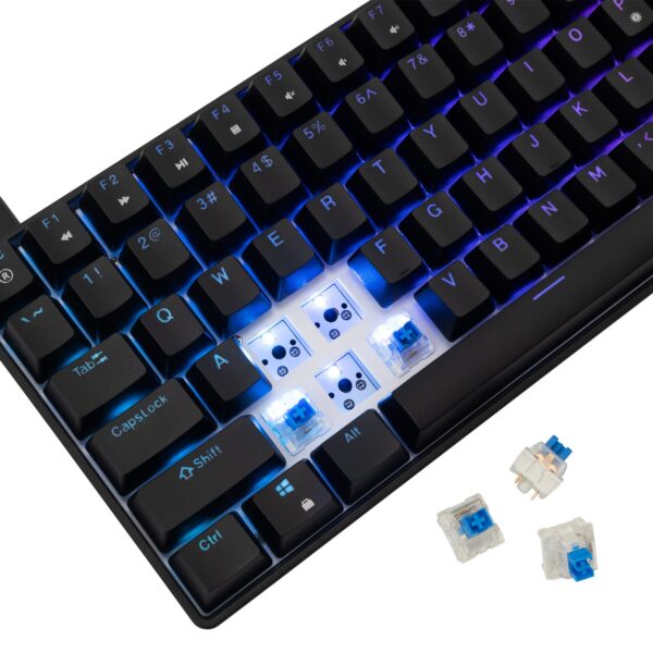 Tastiera Gaming USB 85 Tasti con Retroilluminazione LED RGB - immagine 5