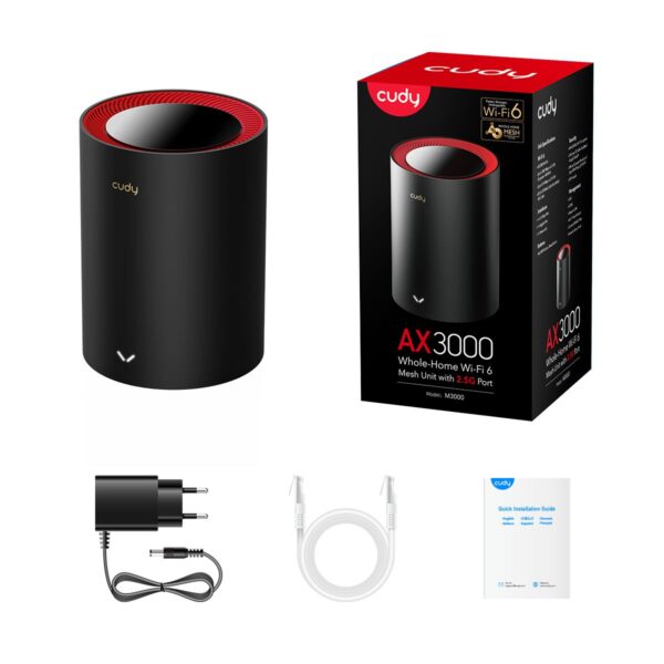 Sistema Wi-Fi 6 Mesh AX3000 2.5G Dual Band, M3000 1pz - immagine 5