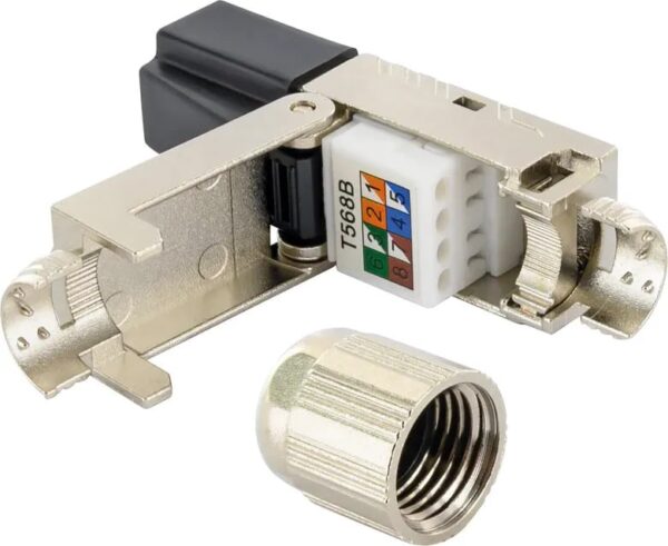 Plug RJ45 Cat.8 Schermato STP Tooless - immagine 5