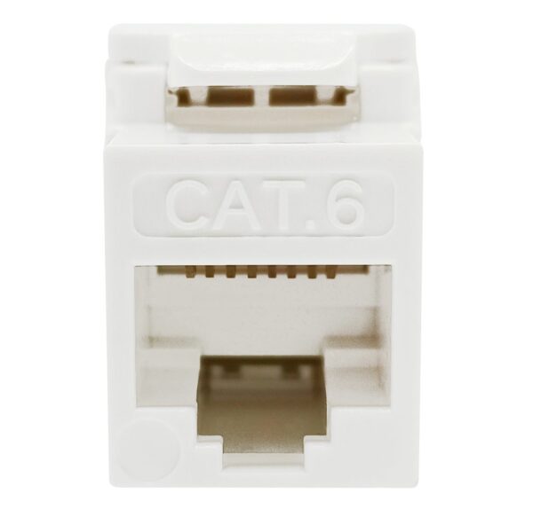 Frutto Keystone RJ45 Cat.6 UTP 180° Toolless Bianco - immagine 6