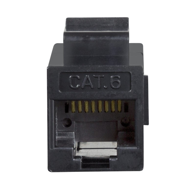 Accoppiatore RJ45 F/F UTP Cat6 Keystone Nero - immagine 5