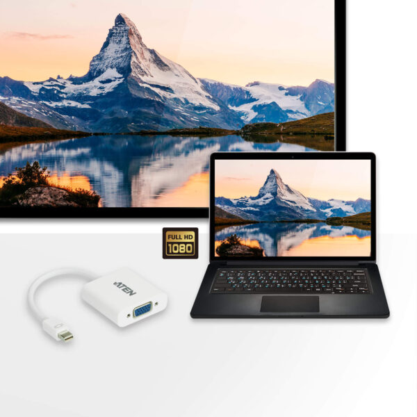 Adattatore Mini DisplayPort (Thunderbolt) a VGA, VC920 - immagine 4