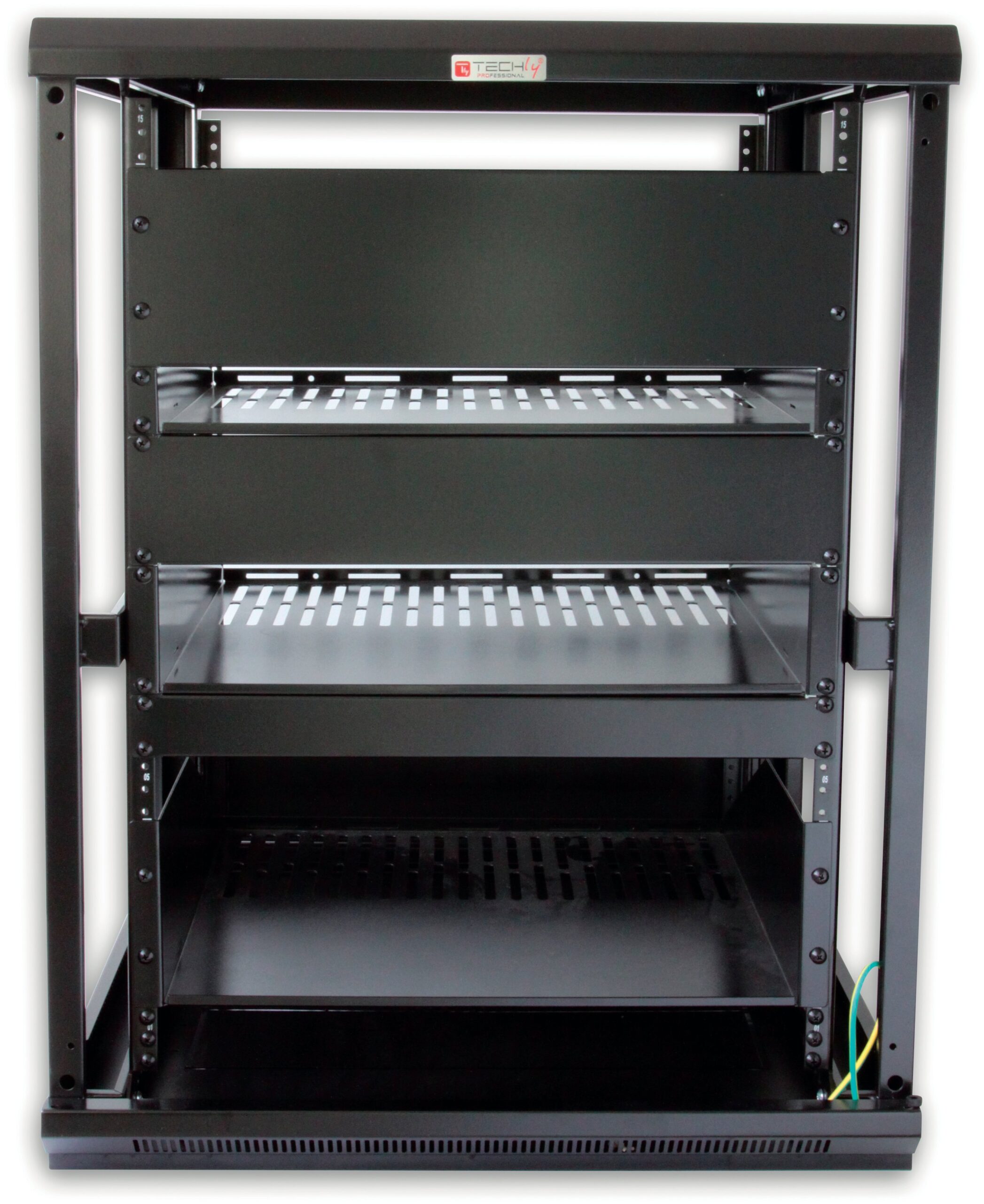 Armadio Rack 19'' 600x600 15U per Audio Video Nero - immagine 5