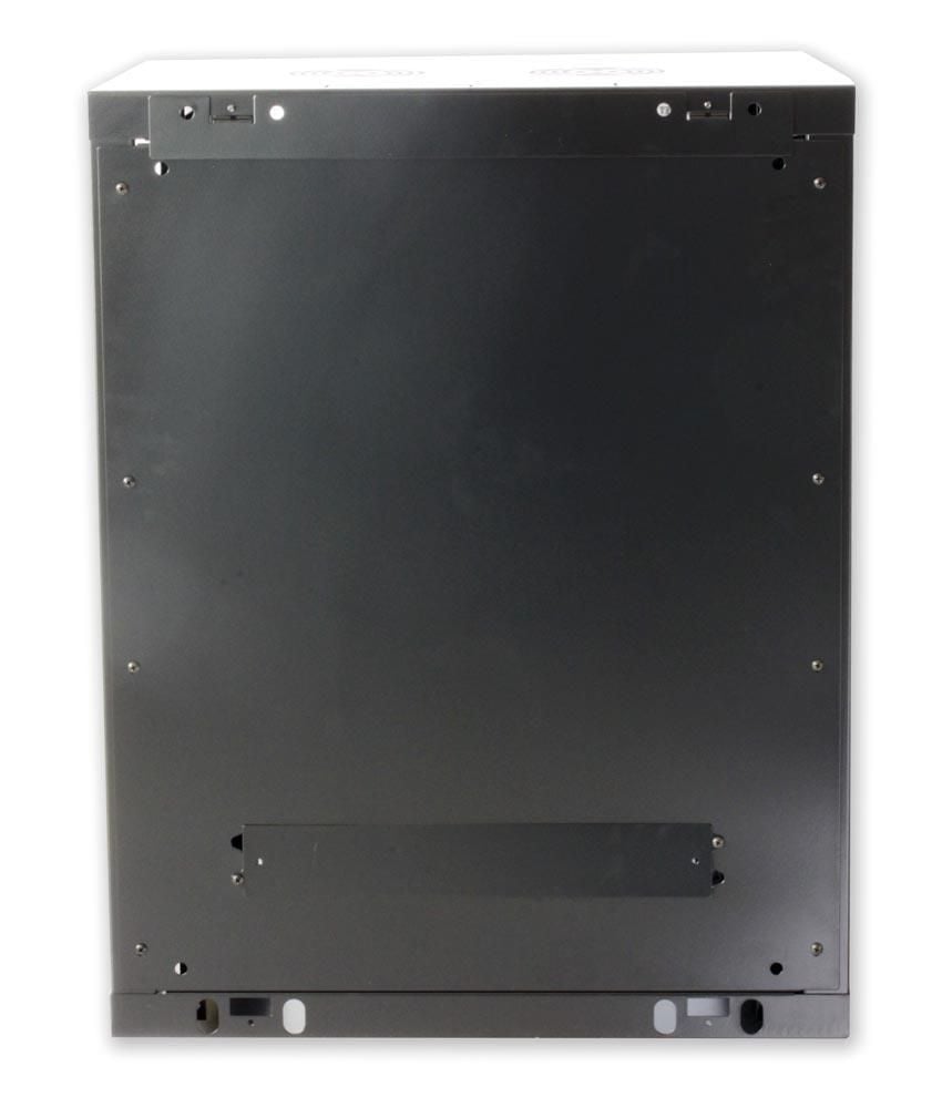 Armadio Rack 19'' a muro 12 unità sezione unica prof. 600mm Nero - immagine 6