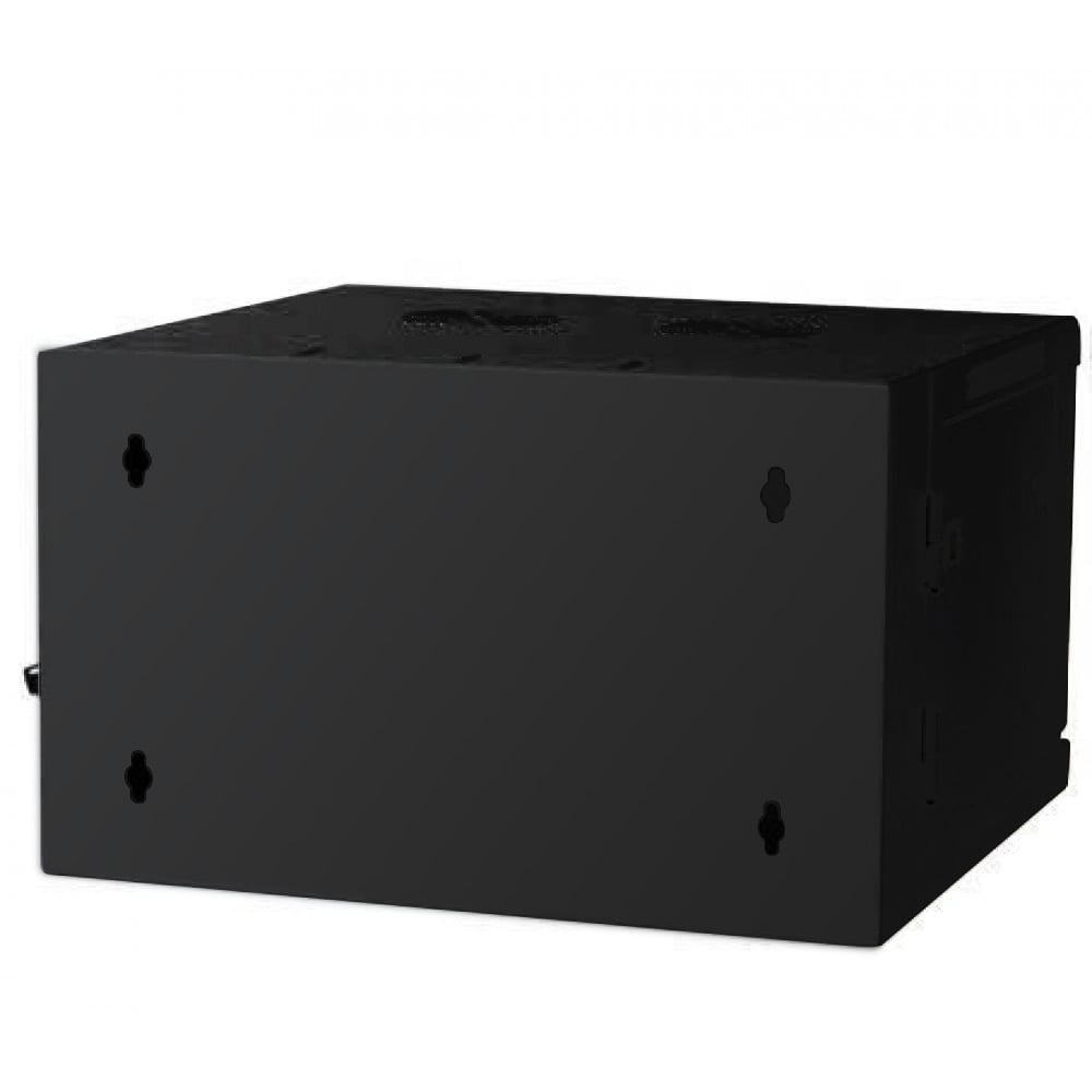 Armadio Rack 19'' a muro 9 unità due sezioni Nero - immagine 5