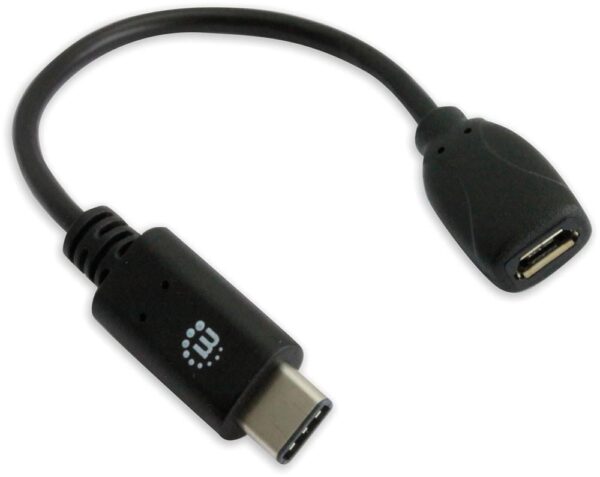 Cavo HiSpeed USB MicroB Femmina / USB-C Maschio 0,15m Nero - immagine 5