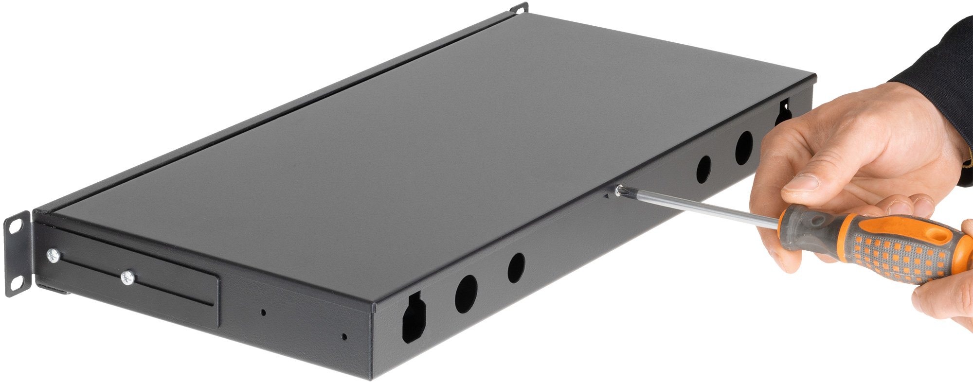 Cassetto Rack 19'' Fibra Ottica 12 Porte ST Simplex - immagine 4