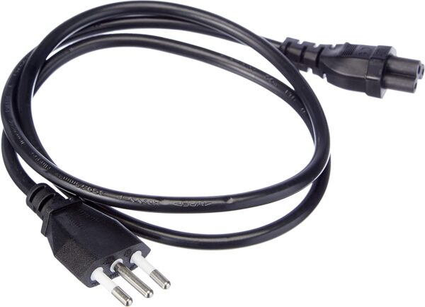 Cavo alimentazione C5 F a spina italiana 1,8 mt nero - immagine 5