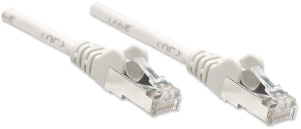 Cavo di rete Patch in Rame Schermato Cat. 5e Bianco F/UTP 1 m - immagine 5