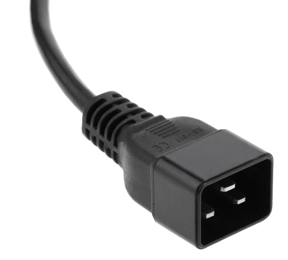 Cavo Prolunga di Alimentazione C19 F a C20 M 2,0 mt nero - immagine 5