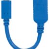 Cavo Superspeed USB A Femmina USB-C™ Maschio 15cm Blu - immagine 5