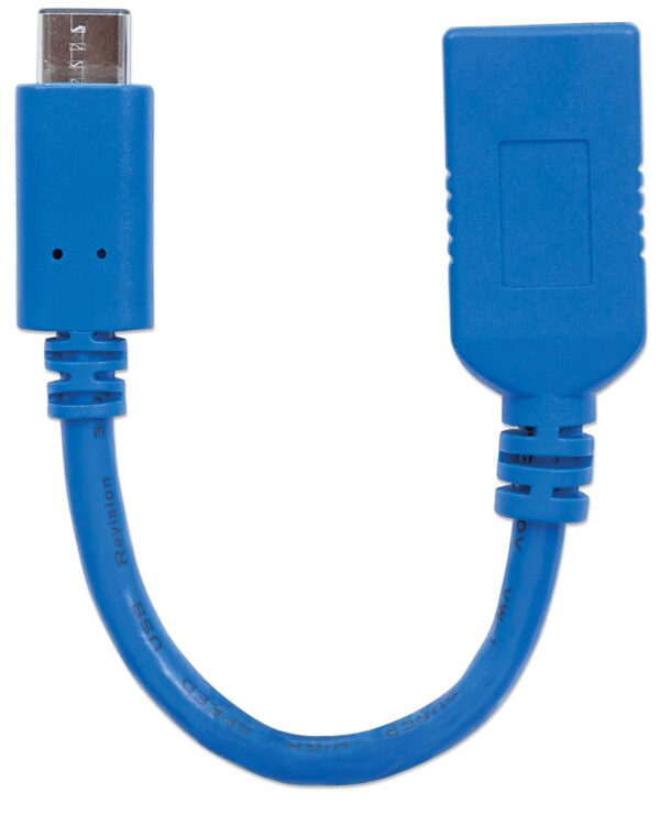 Cavo Superspeed USB A Femmina USB-C™ Maschio 15cm Blu - immagine 5