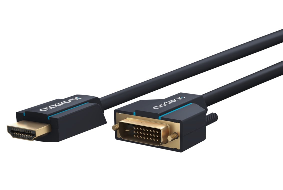 Cavo Video HDMI DVI-D M/M 2 m Alta Qualità - immagine 5