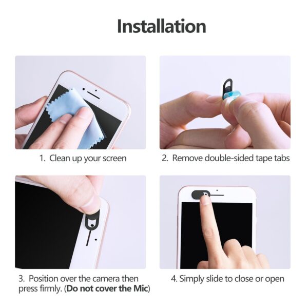 Coperchio otturatore per WebCam Laptop/Smartphone 3pz - immagine 5