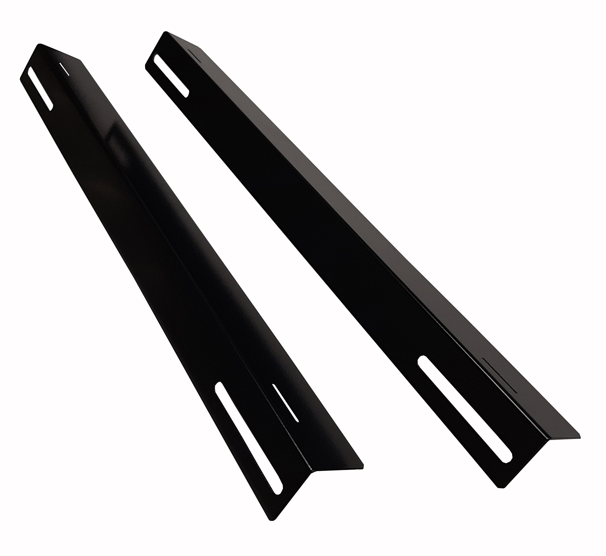 Coppia staffe a L Laterale per Rack 19'' a Muro Prof. 600mm Nero - immagine 5