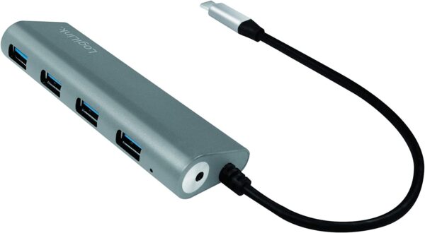 Hub USB-C™ SuperSpeed 4 Porte Alluminio Silver - immagine 5