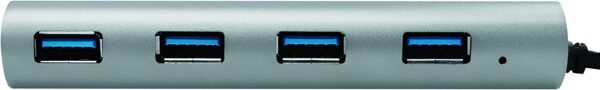 Hub USB 3.0 SuperSpeed 4 porte Alluminio Silver - immagine 5