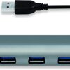 Hub USB 3.0 SuperSpeed 7 porte Alluminio Silver - immagine 5