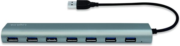 Hub USB 3.0 SuperSpeed 7 porte Alluminio Silver - immagine 5