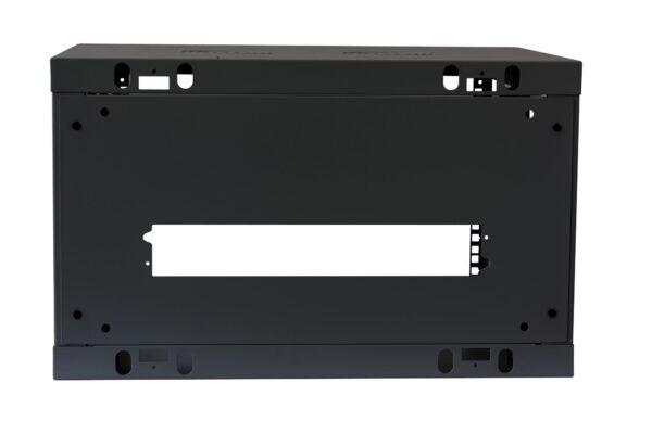 Armadio Rack 19'' a muro 6 unità sezione unica prof. 600mm Nero - immagine 5
