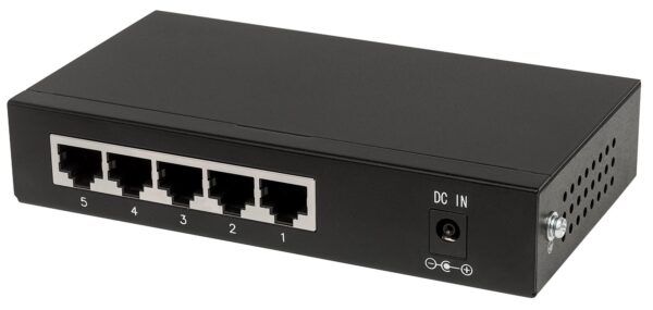 Switch PoE+ 5 porte Gigabit Ethernet - immagine 5