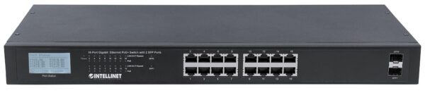 Switch PoE+ 16 porte con 2 porte SFP Gigabit Ethernet - immagine 5