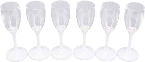 Confezione da 6 Bicchieri da Champagne con 6 Colorazioni LED - immagine 4