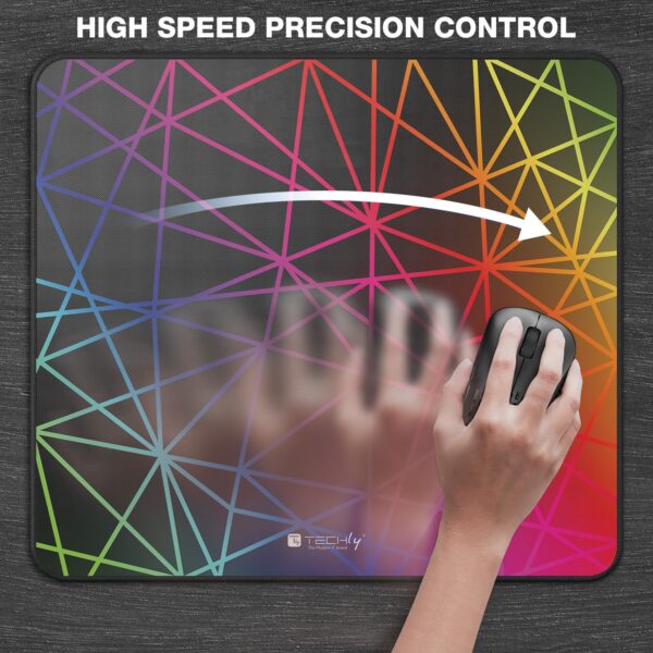 Tappetino Gaming Antiscivolo XL 450 x 400 mm Multicolor - immagine 5