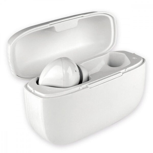 Cuffie Auricolari TWS Jive con Custodia di Ricarica USB-C™ e Pad Caricatore a Induzione Bianco - immagine 5