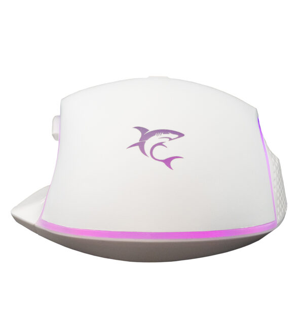 Mouse Ottico Gaming LED RGB con Cavo USB 6400 dpi Bianco, GARETH - immagine 5