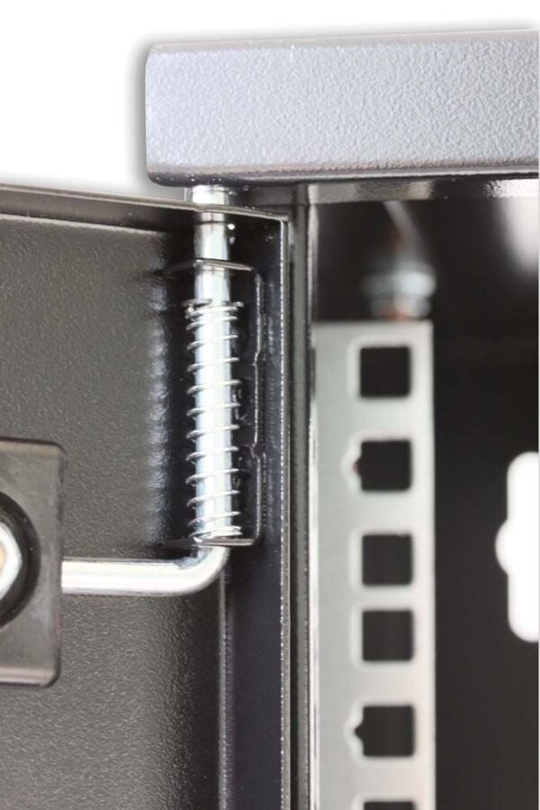 Armadio Rack 19'' a muro 10 unità prof. 400 Nero Assemblato - immagine 5