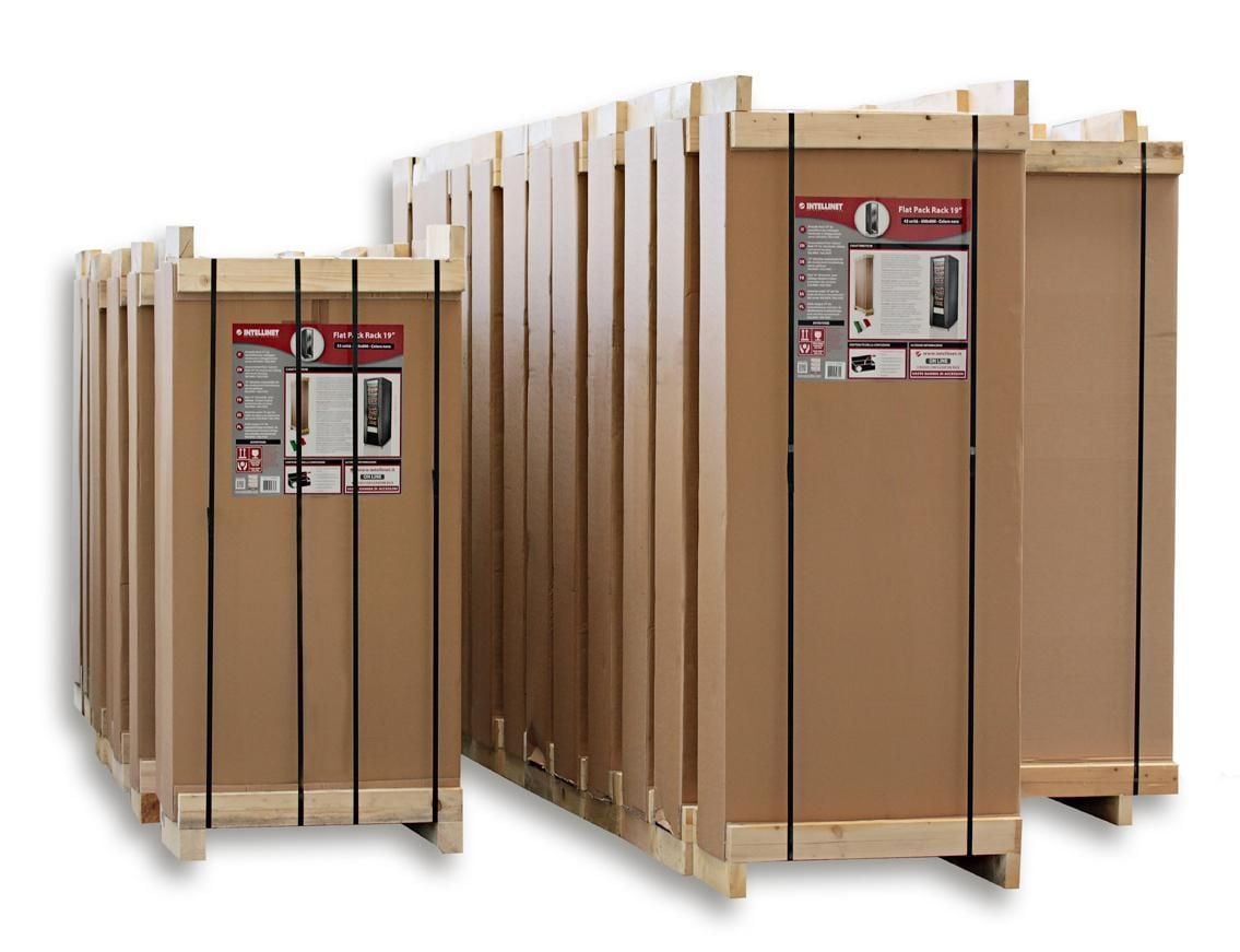 Armadio NetRack 19'' 600x800 42 Unità Nero da Assemblare - immagine 3