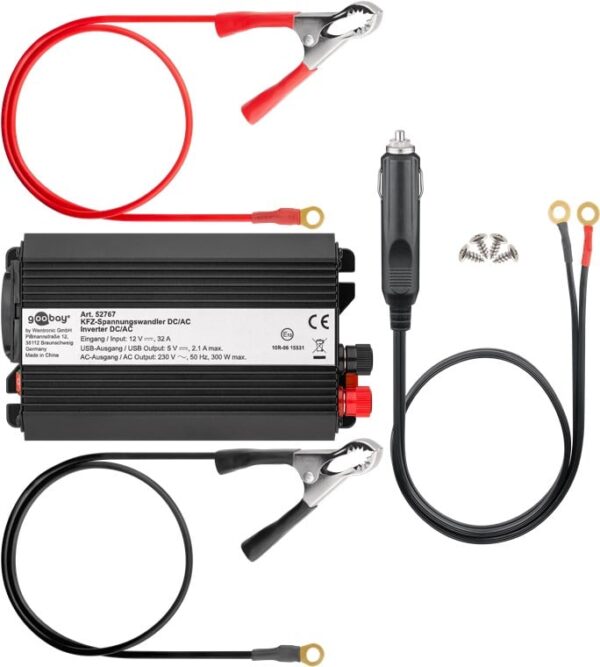 Alimentatore da Auto DC/AC 300W da 12V a 230V con porta USB - immagine 5