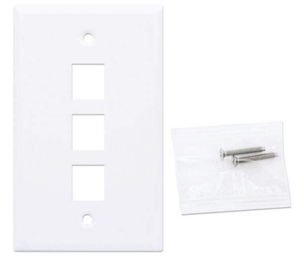 Placca Porta Frutti 3 Posti Mod.503 Bianco - immagine 4