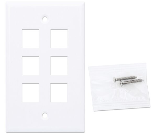 Placca Porta Frutti 6 Posti Mod.503 Bianco - immagine 4