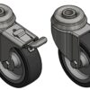 Kit 4 Ruote per Armadi Dotati di Foro per Perno M10 - immagine 4