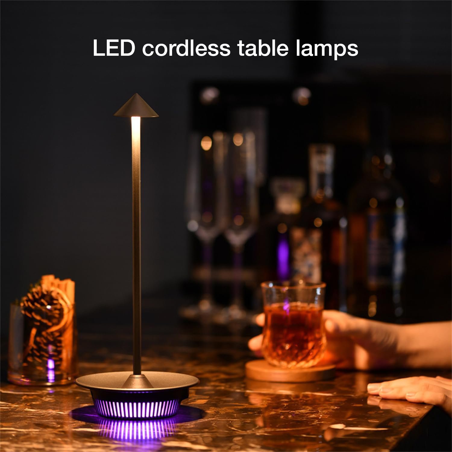 Lampada LED Multicolore da Tavolo Dimmerabile Batteria Ricaricabile Alimentazione USB-C™ - immagine 5