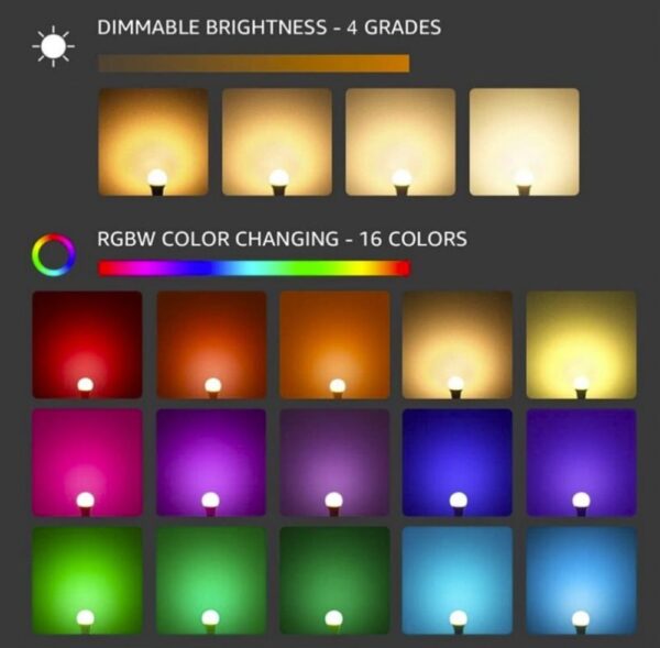 Lampada LED RGB da Pavimento Multicolor 16 Colori Regolazione Intensità IP66 - immagine 5