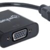 Cavo Convertitore HDMI a VGA con MicroUsb 30cm Nero - immagine 5