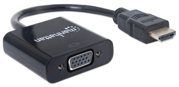 Cavo Convertitore HDMI a VGA con MicroUsb 30cm Nero - immagine 5