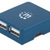 Micro USB Hub 2.0 4 porte, attivo - immagine 5