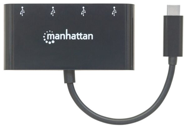 Hub USB-C™ 3.1 SuperSpeed 4 Porte USB-A 3.0 Femmina Nero - immagine 5