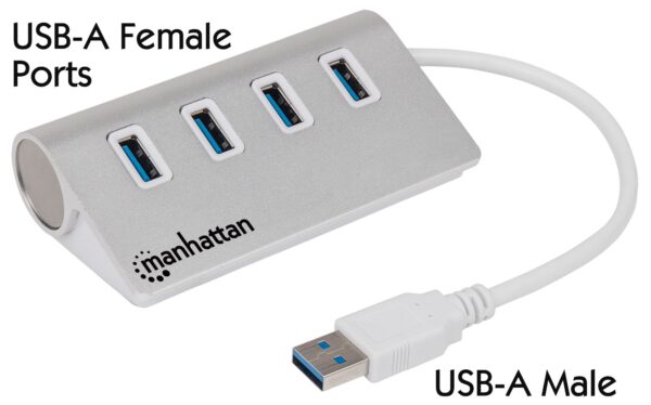 Hub USB3.0 4 porte Silver - immagine 5