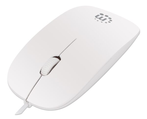 Mini Mouse Ottico USB Silhouette Cavo 1,2m Bianco - immagine 5