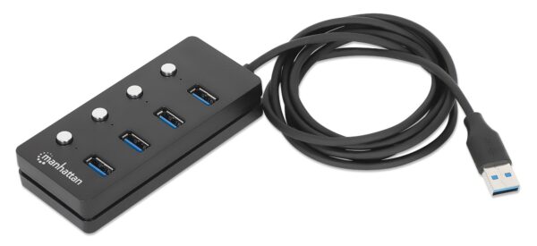 Hub USB 3.0 4 porte Type-A con Interruttori per Singola Porta - immagine 5