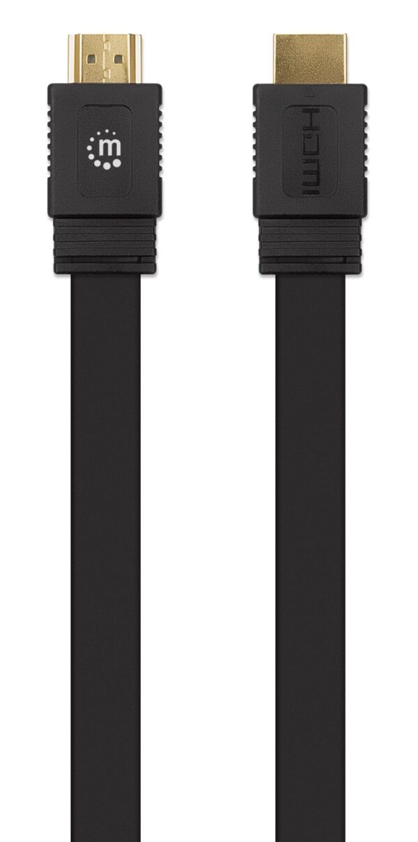 Cavo HDMI High Speed With Ethernet Piatto 0.5m nero - immagine 5