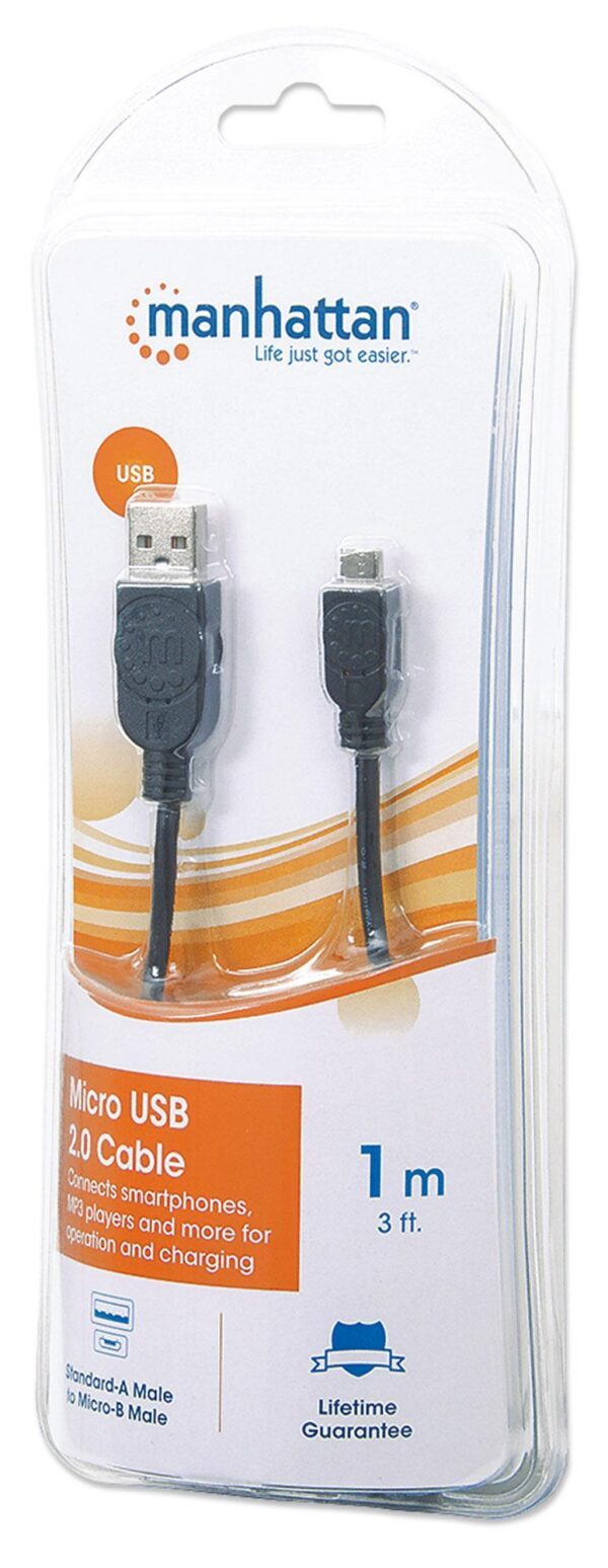 Cavo USB 2.0 Hi-Speed A maschio/Micro B maschio 1 m in Blister - immagine 5