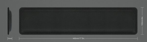 Tappetino Poggiapolsi Ergonomico in Gel per Tastiera Nero - immagine 5