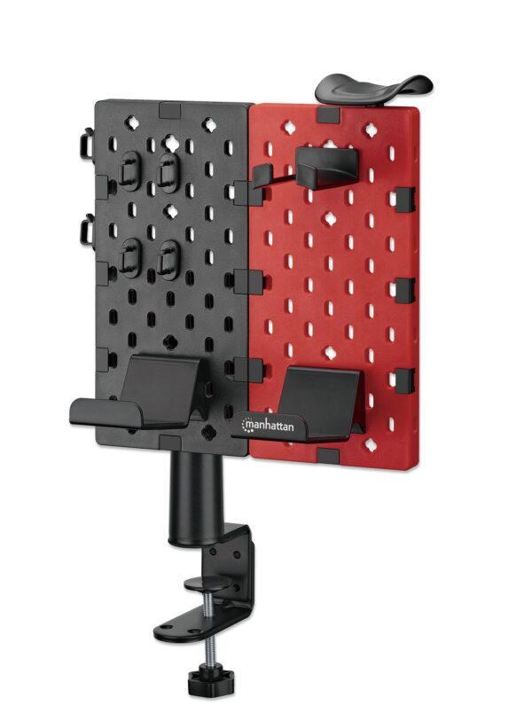 Organizer da Scrivania con Pannello Forato e Supporto per Accessori - immagine 5