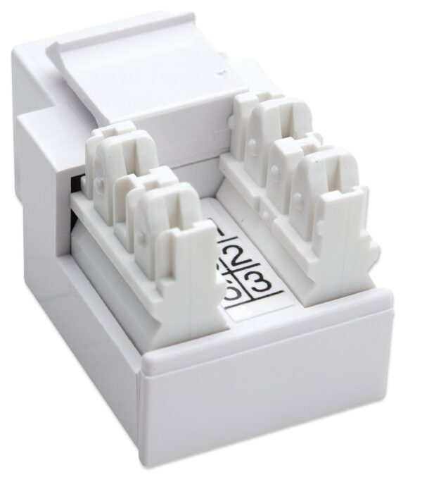 Frutti Telefonici RJ11/RJ12 Keystone Bianco - immagine 4